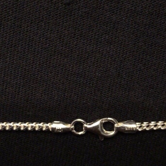 Solid Silver Franco Necklace 2mm 925 Italy Sterling Silver Chain - Picture 4 of 4